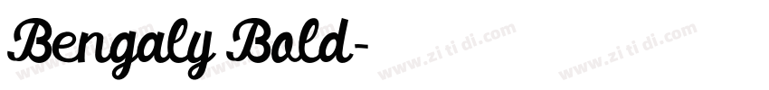 Bengaly Bold字体转换
